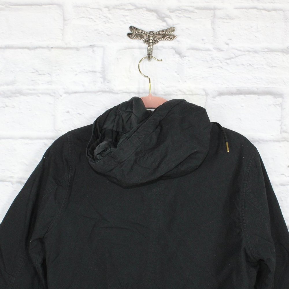 LL BEAN East End Parka Jacket Coat Hooded Black Size Small - Picture 6 of 9
